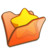 Folder orange favourite Icon